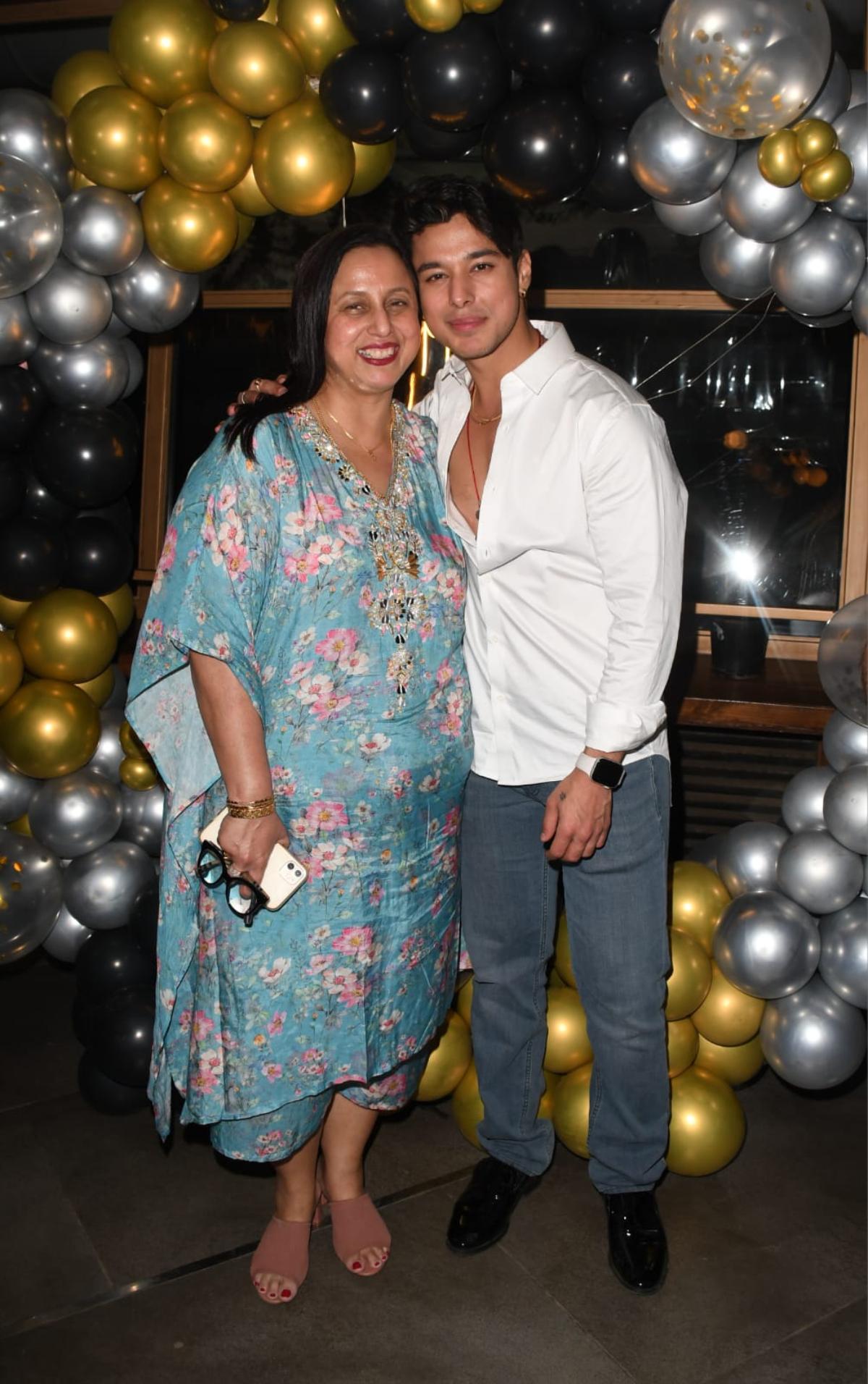 Mumma's boy: Pratik with his mother, Mrs. Shailja Sehajpal. 